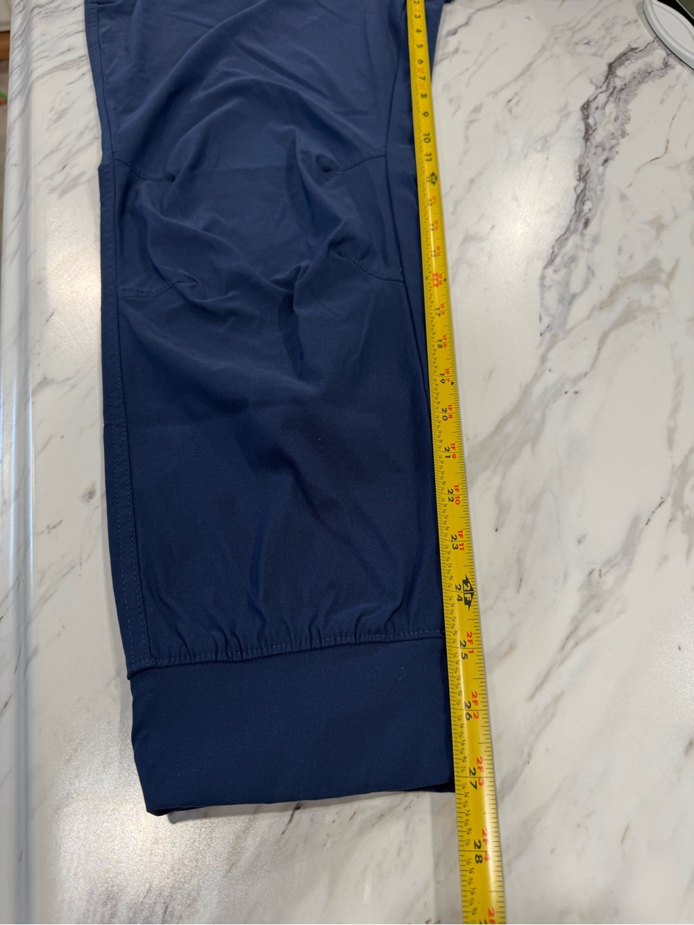Eddie Bauer Blue Jogger Pants Women’s Size 14 Elastic Waist Zip Pockets - Picture 8 of 14